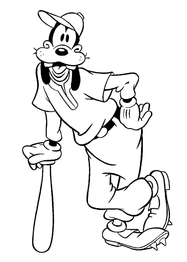 736x1031 Goofy Coloring Pages 101 Best Catoon Coloring Pages Images