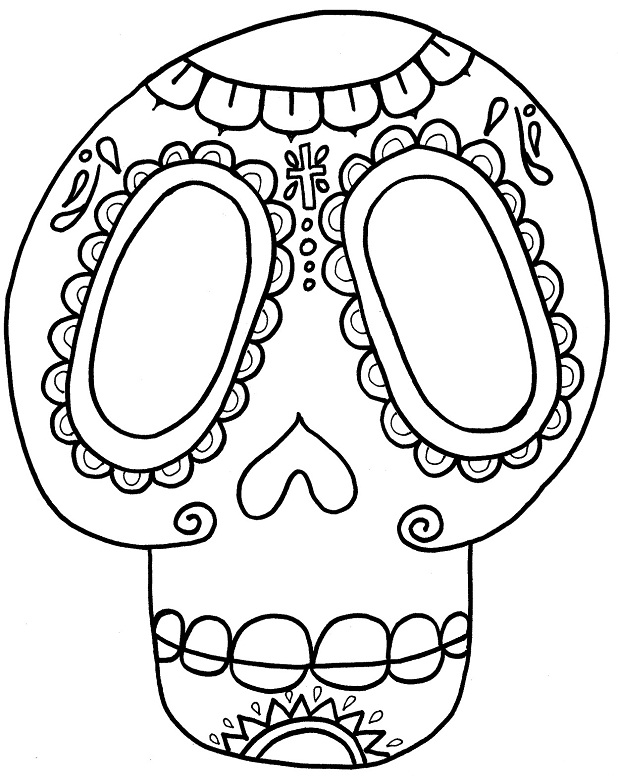 618x778 Dia De Los Muertos Coloring Pages Printable