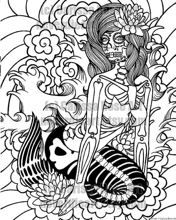 570x712 Digital Download Print Your Own Coloring Book Outline Page