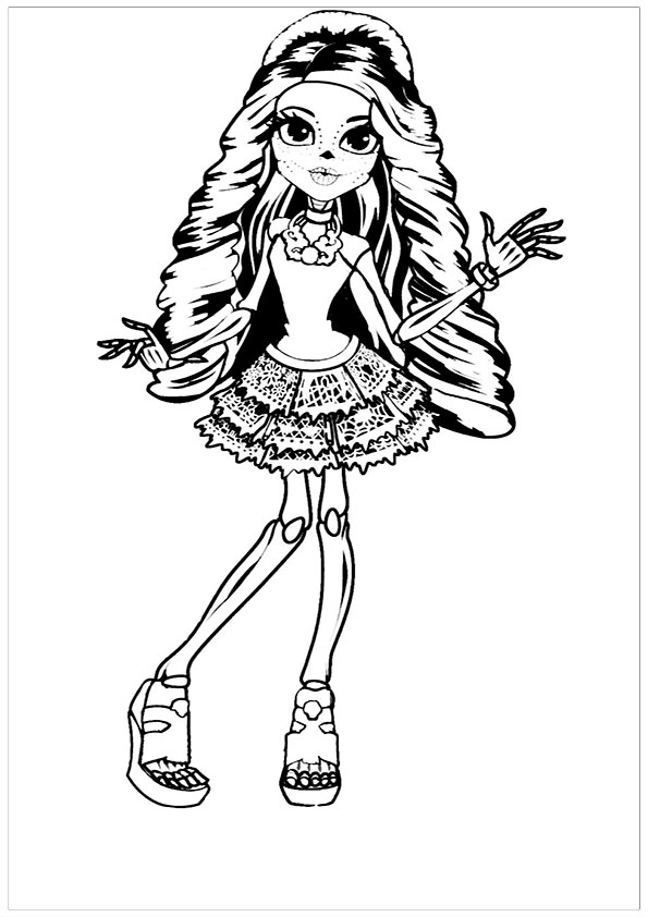 595x842 Calavera Catrina Coloring Pages