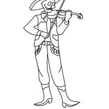 220x220 Catrina Skeleton Coloring Pages
