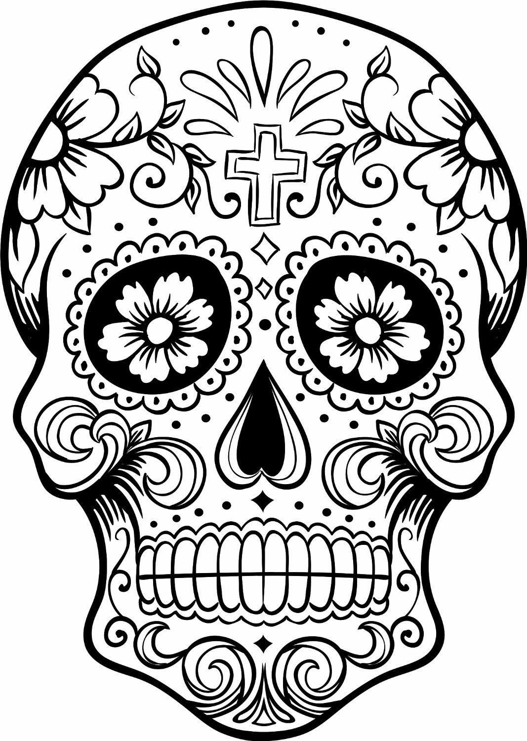 1067x1500 Coloring Pages For Adults Day Of The Dead Simple Colorings