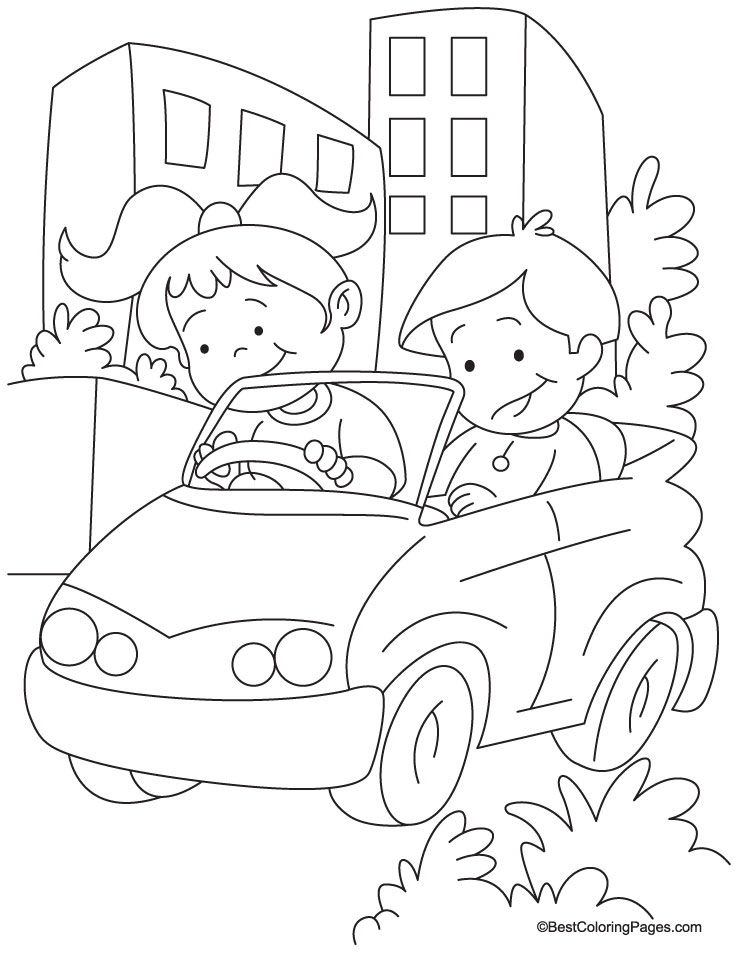 738x954 Drive Coloring Pages