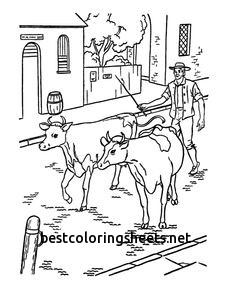 236x288 Elegant Cattle Drive Coloring Pages Best Coloring Pages