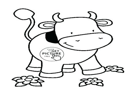 476x333 Cattle Coloring Pages Coloring Trend Medium Size Cow Horse