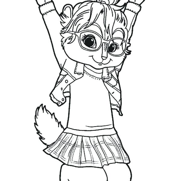 600x600 Chipettes Coloring Pages