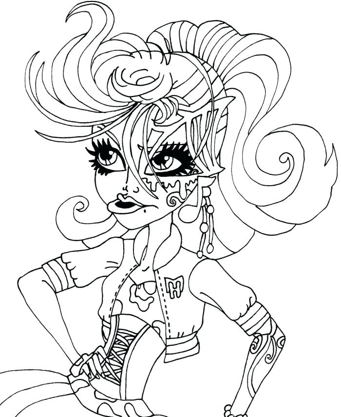 700x856 Monster High Boo York Catty Noir Coloring Pages Best Images