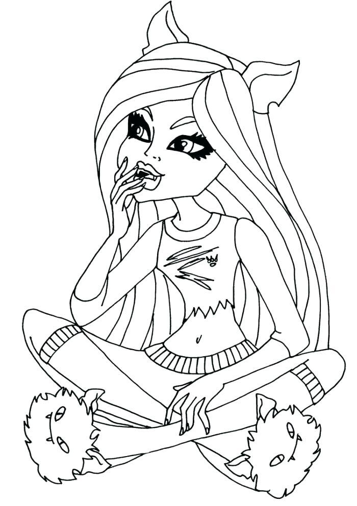 700x993 Monster High Boo York Catty Noir Coloring Pages Prissy Ideas Free