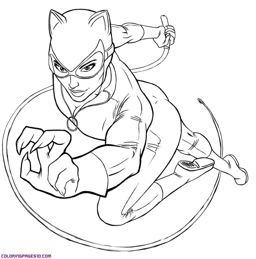 889x898 Catwoman Coloring Pages Catwoman For Coloring Coloring Pages