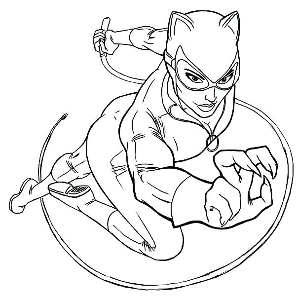 600x606 Batman And Catwoman Colouring Pages Coloring Page Cartoon Perfect