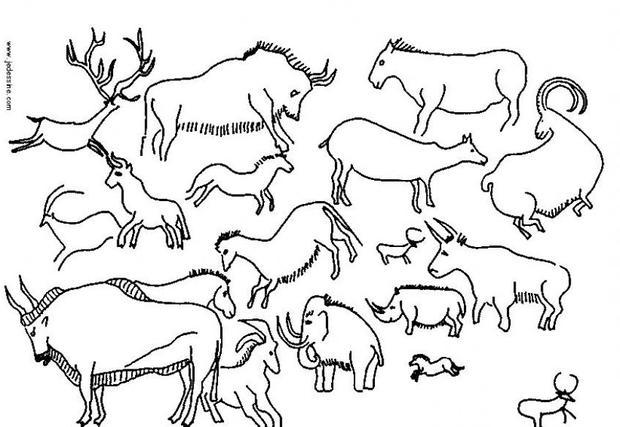 620x427 Prehistory Coloring Pages