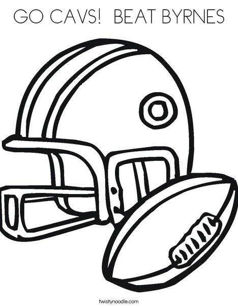 468x605 Go Cavs Beat Byrnes Coloring Page
