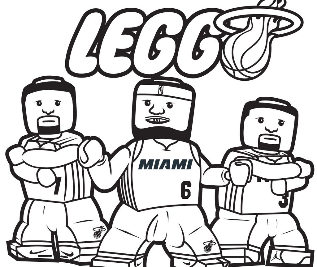 1024x864 Miami Heat Coloring Pages Many Interesting And Nba Logo General