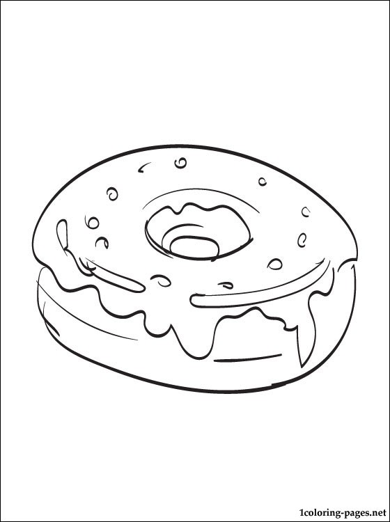 560x750 Donut Coloring Pages