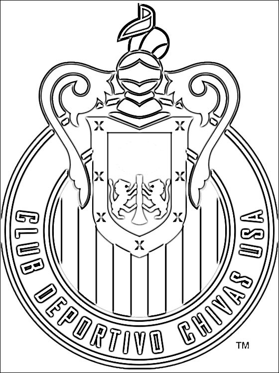 560x750 C.d. Chivas Usa Logo Coloring Page Coloring Pages