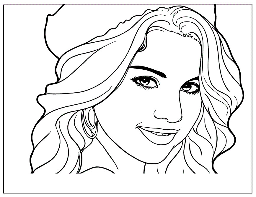 867x670 Celebrity Coloring Pages Opencompositing Org For Girls 35461