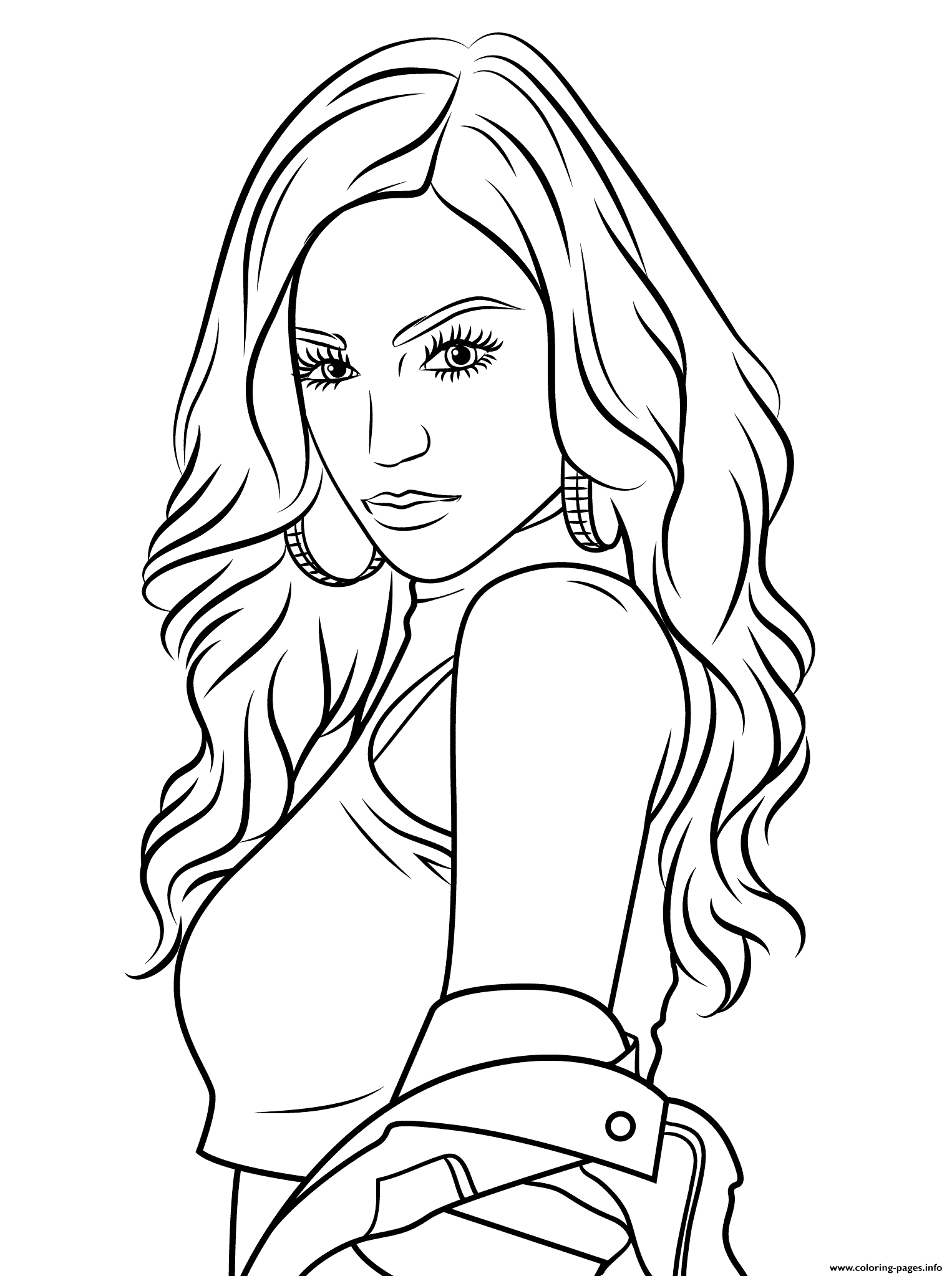 1526x2046 Cher Lloyd Celebrity Coloring Pages Printable