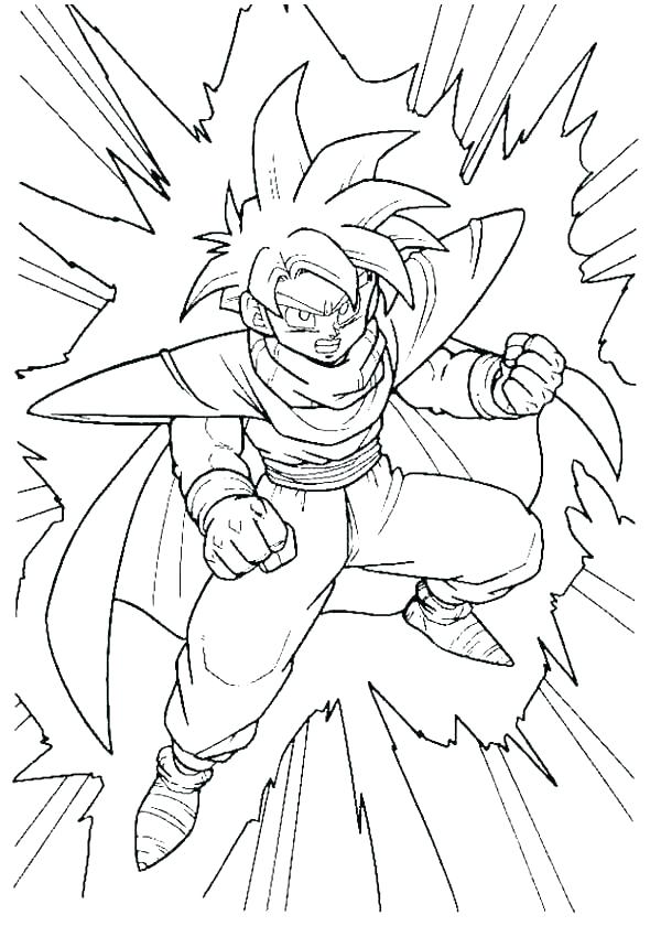 600x840 Dragon Ball Z Cell Coloring Pages