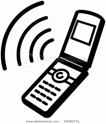 Cell Phone Coloring Page