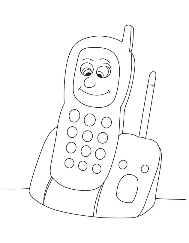630x810 Cell Phone Coloring Page Ear Mega Cell Phone Sally Coloring Pages