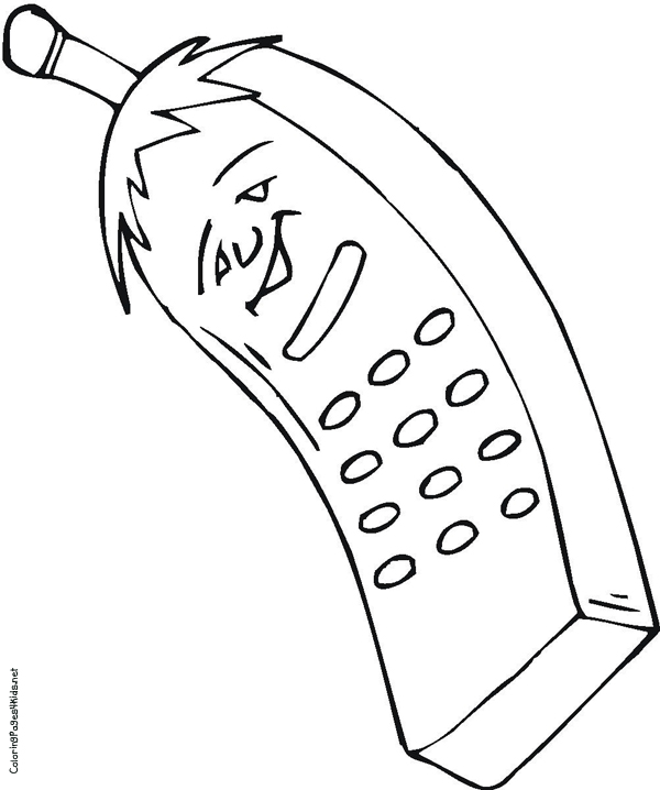600x718 Of Cell Phones Coloring Page Free Download