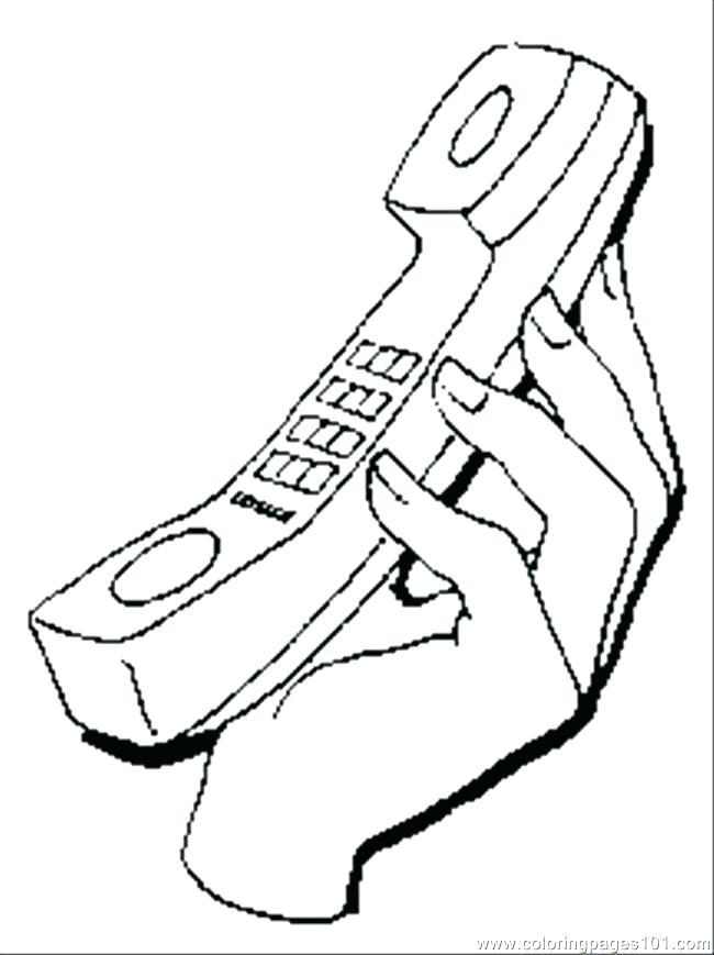 650x869 Phone Coloring Pages Telephone Coloring Pages Phone Coloring Pages
