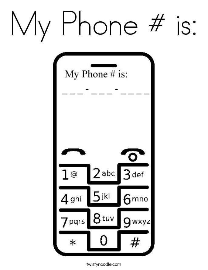685x886 Cell Phone Coloring Page 543000