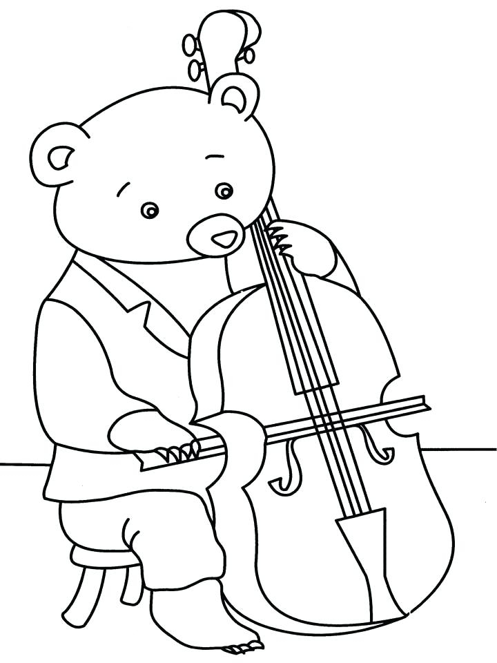 720x960 Cello Coloring Page Fascinating Cello Coloring Page Free Printable