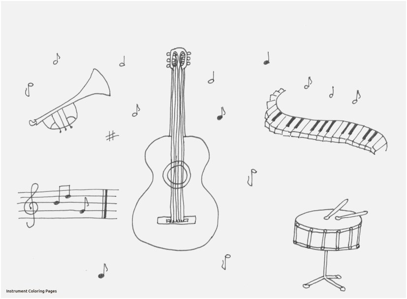 827x609 Top Rated Concept Musical Instruments Coloring Pages The Latest
