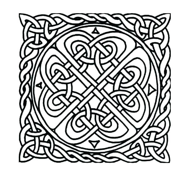 600x571 Celtic Coloring Page Coloring Pages Cross Coloring Page Symbols
