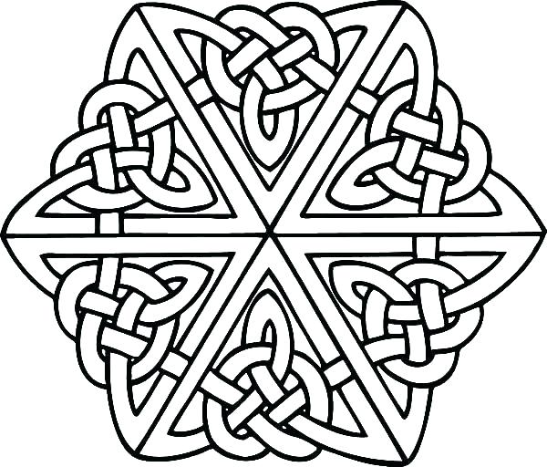 600x512 Celtic Coloring Page Cross Color Page Printable Coloring Page