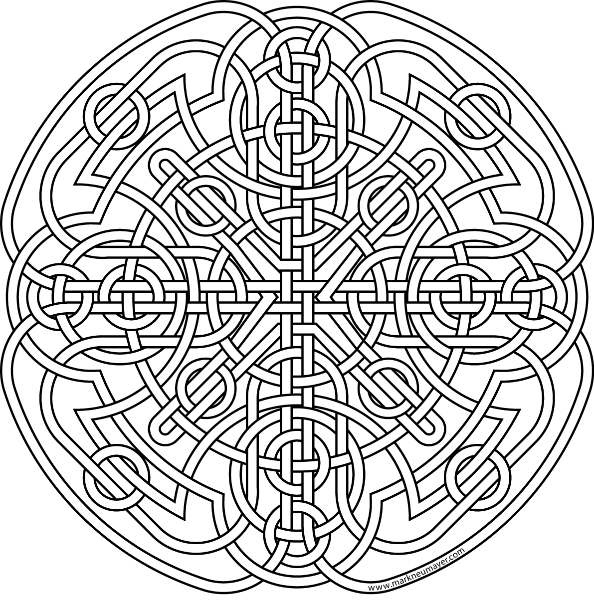 1191x1225 Celtic Knot Coloring Pages