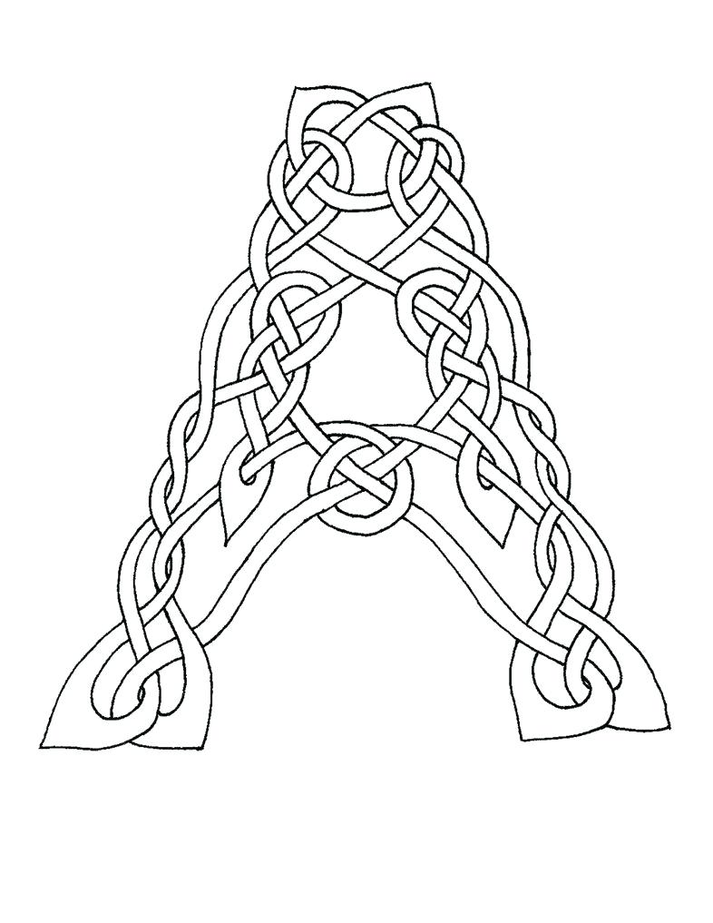 786x1017 Wonderful Celtic Alphabet Coloring Pages Fortune 4341