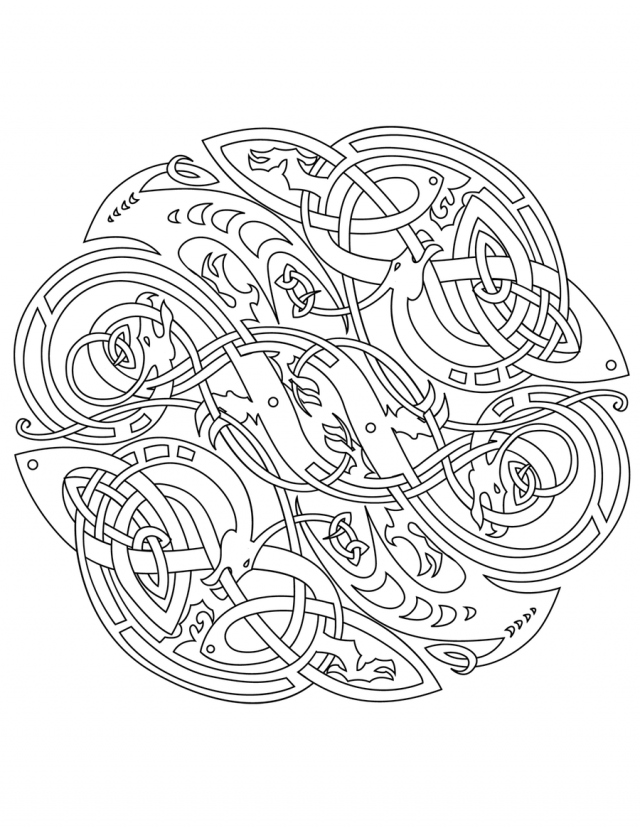 640x828 Celtic Coloring Pages Elegant Celtic Mandala Coloring Pages