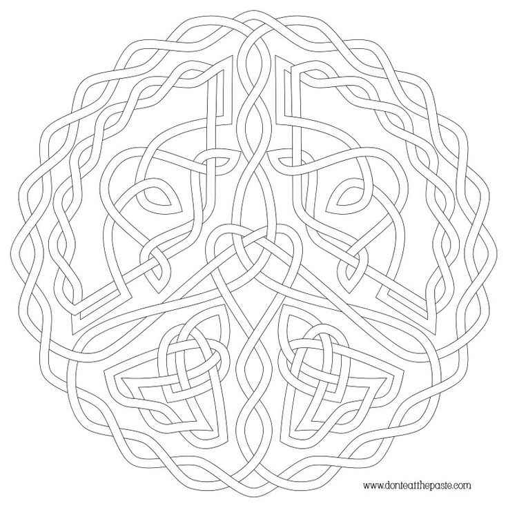 Celtic Coloring Pages For Adults