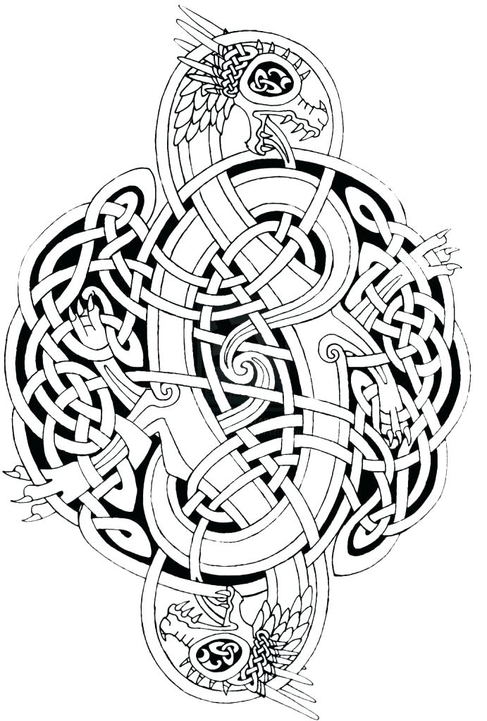 691x1024 Celtic Knot Mandala Coloring Page Coloring Pages Coloring Pages