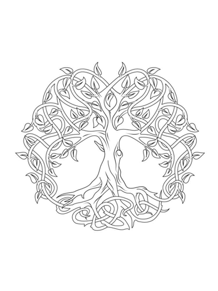 750x1000 Celtic Knot Coloring Pages For Adults. Free Printable Celtic Knot