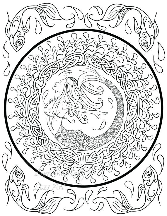 570x738 Celtic Coloring Book 5 X Knots Adult Coloring Pages Instant