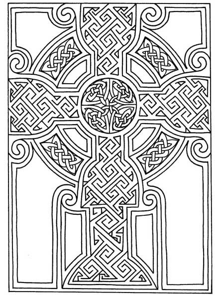 438x594 Celtic Art Free Printable Celtic Cross Patterns Zentangle