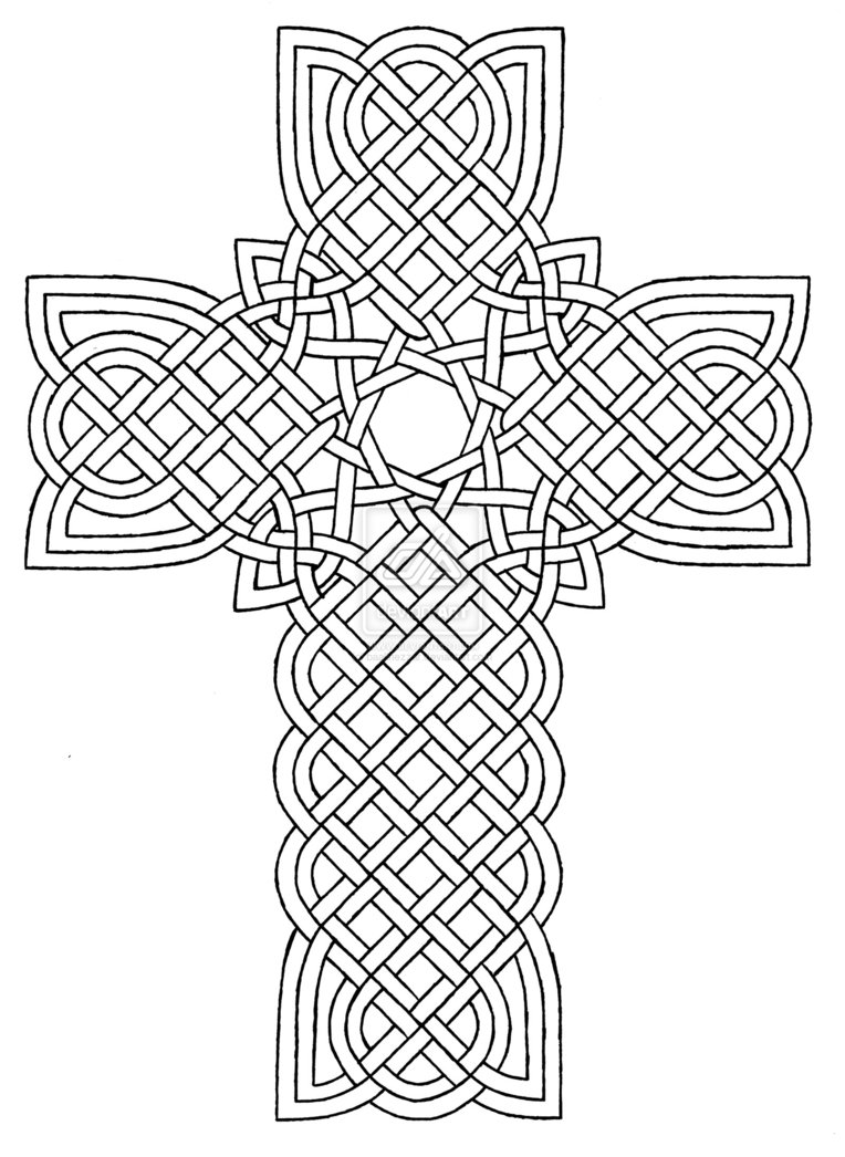 764x1046 Coloring Pages Crosses Designs Celtic Cross Design 1 By