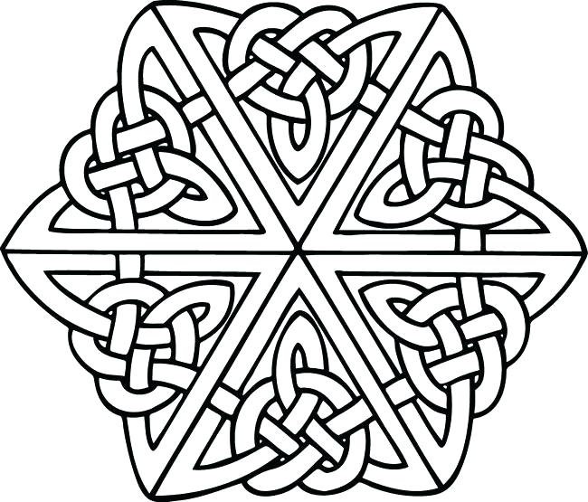 650x555 Cool Celtic Coloring Page Colouring Page Printable Mandala Irish