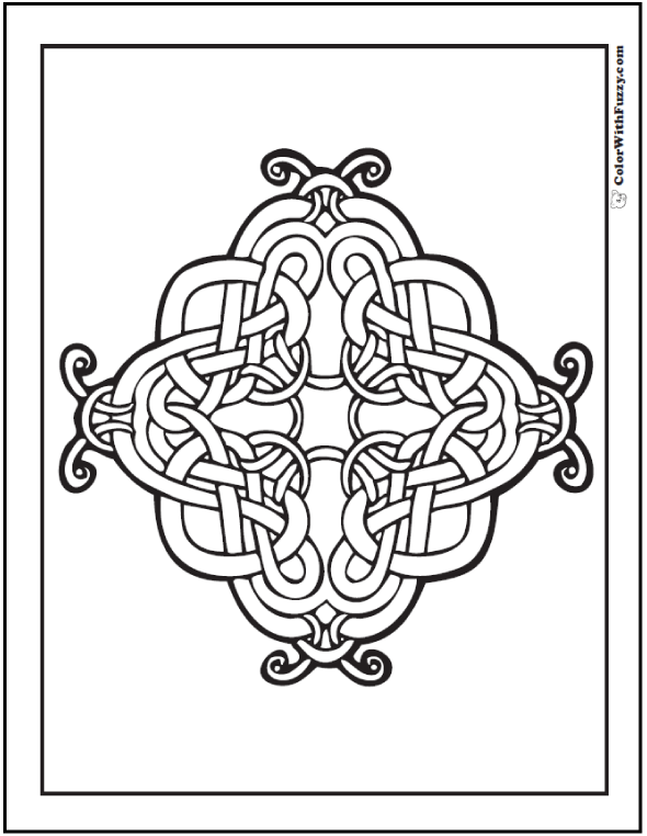 590x762 90 Celtic Coloring Pages Irish, Scottish, Gaelic