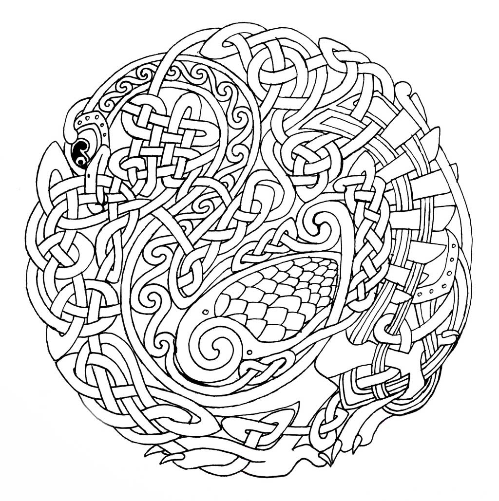 1024x1029 Best Of Celtic Mandala Coloring Pages Design Printable Coloring