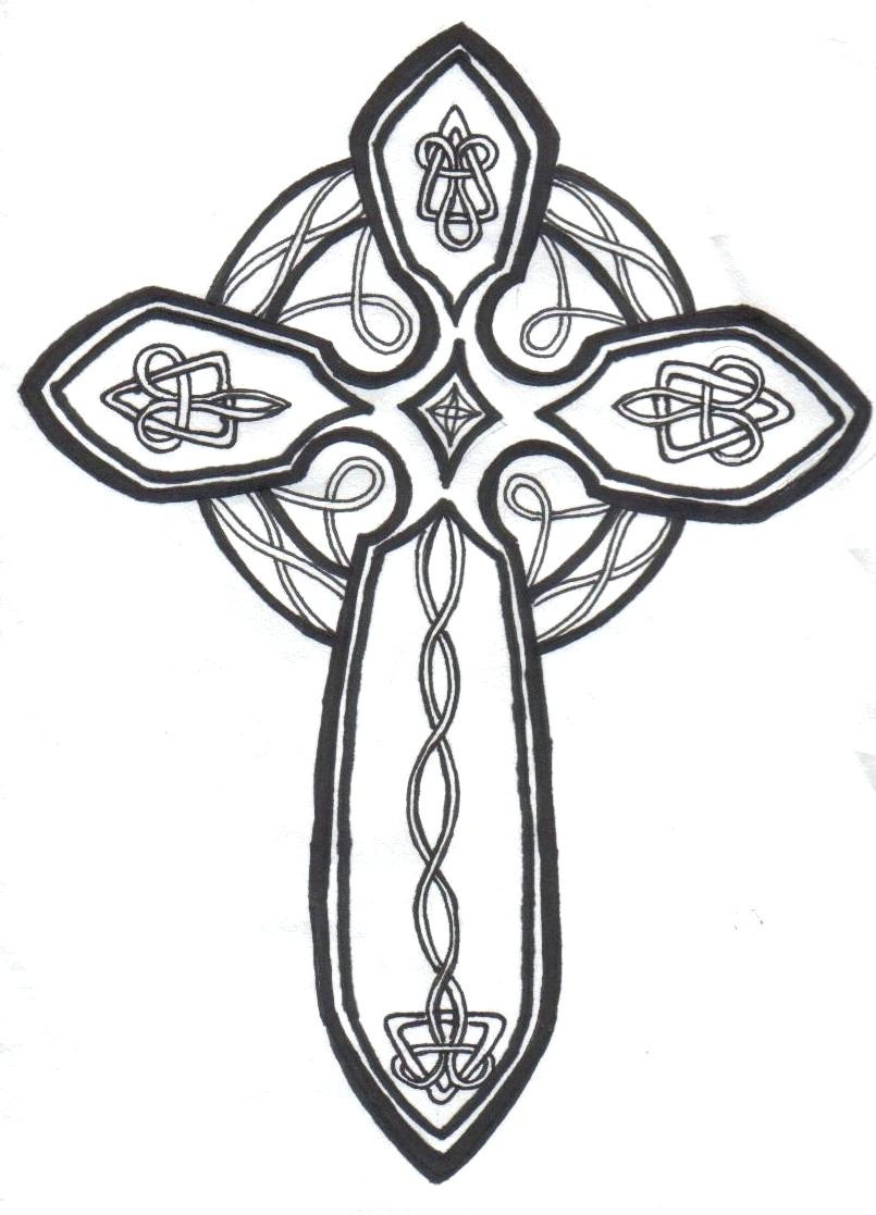 805x1117 Celtic Knot Coloring Pages Printable Coloringstar Brilliant Cross