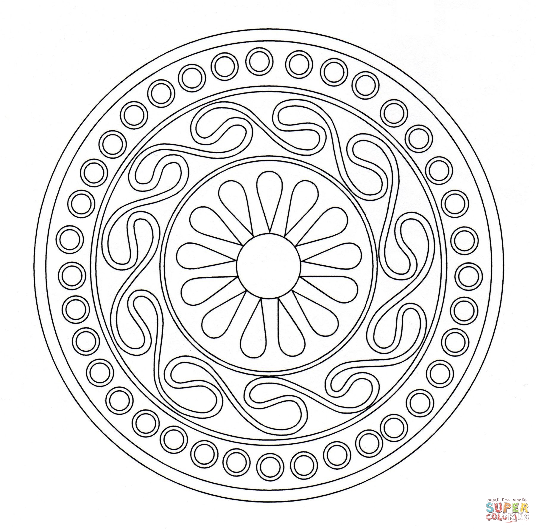 1800x1774 Celtic Ornament Super Coloring Mandala Ornament
