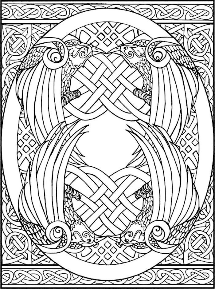 700x940 Dover Creative Haven Celtic Designs Coloring Page 1 Adult