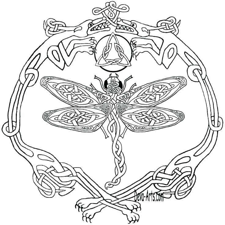 736x736 Celtic Coloring Pages For Adults Knot Coloring Pages For Adults