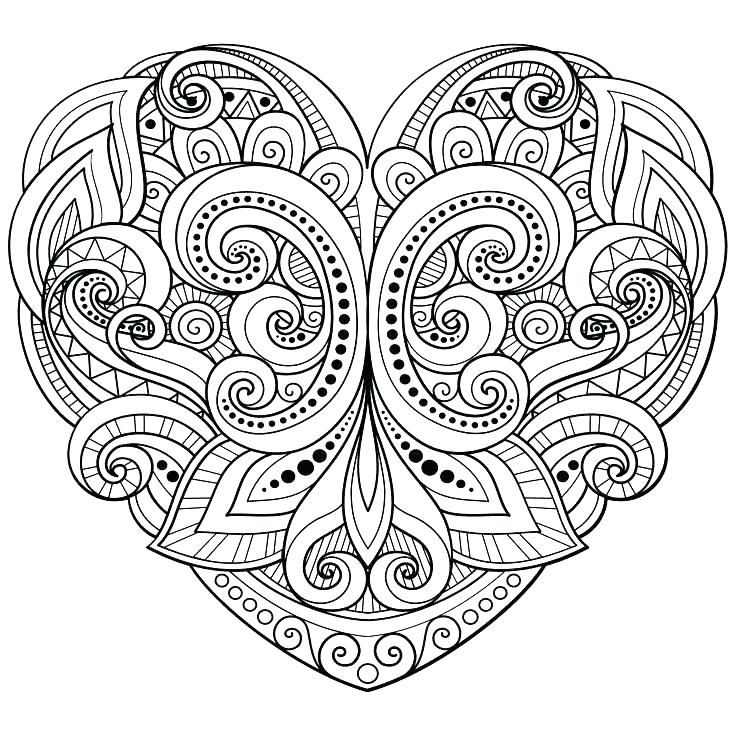 736x736 Color Pages Of Hearts Coloring Pages Hearts Color Pages Hearts