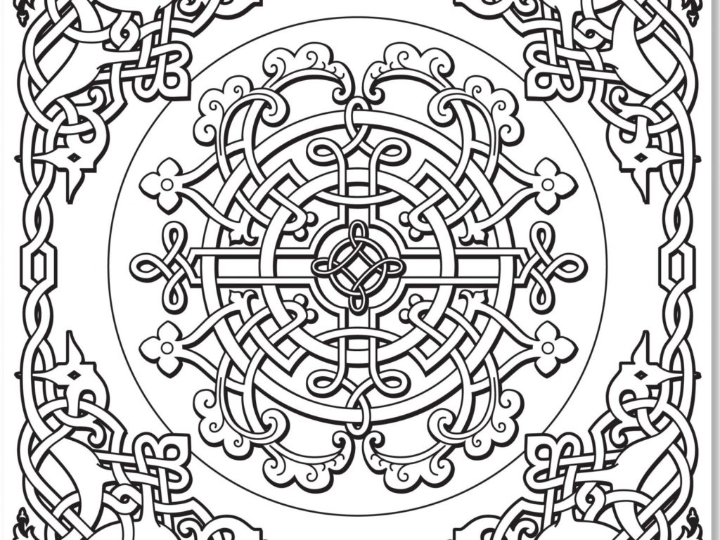 1024x768 Celtic Knot Coloring Pages 7
