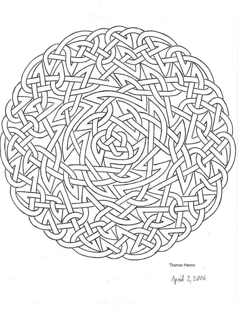 784x1018 Celtic Mandala Coloring Pages Celtic Knot 4 By Ceramicsmaster